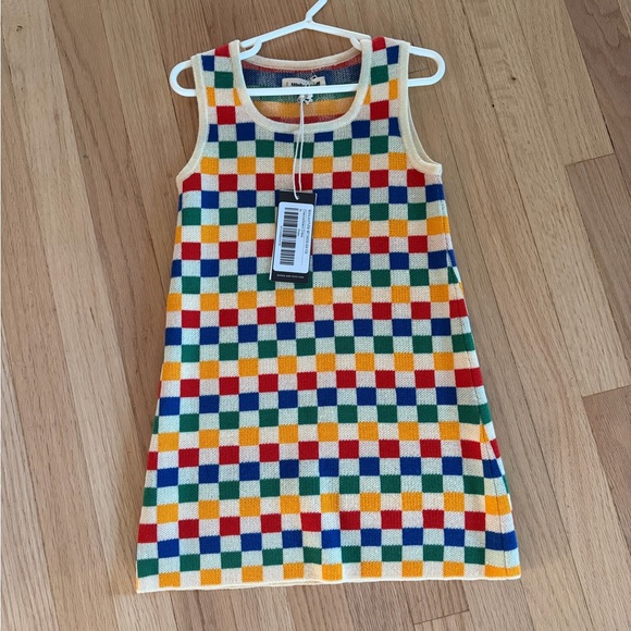Misha And Puff Other - Misha And Puff Multicolor Checkered Kids Dress